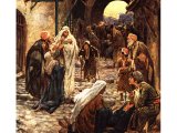 The sick brought to Jesus at sunset in Capernaum - by William Hole
